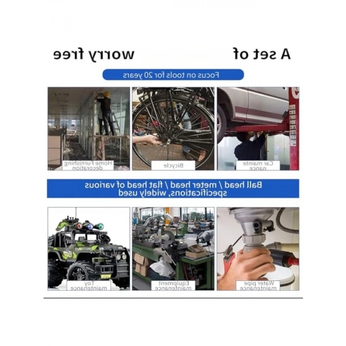 10 Parça Mini Alyan Seti – Yüksek Kaliteli Siyah Kaplama