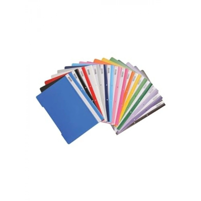 10 Renkli Telli Dosya Seti, Ofis Kullanımı İçin Pratik