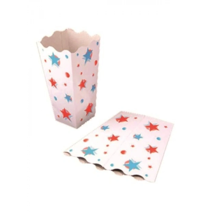 100 Adet Büyük Karton Pop Corn Kutusu