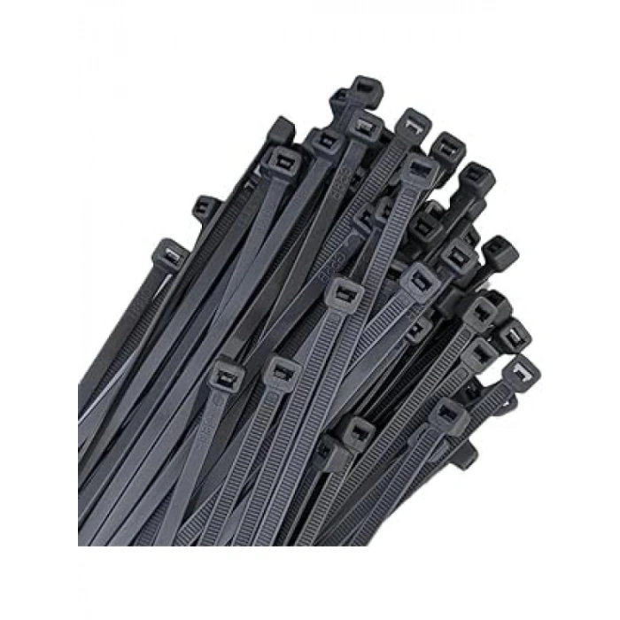 100 Adet Cırt Kelepçe - 2,5x100 mm, Siyah