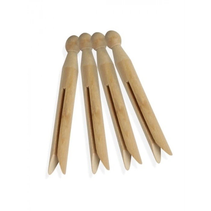 100 Adet Doğal Ahşap Mandal - Çok Amaçlı Kullanım