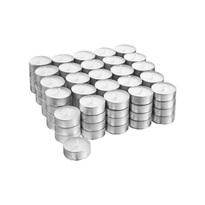 100 Adet Mini Beyaz Mum (3,8 cm)