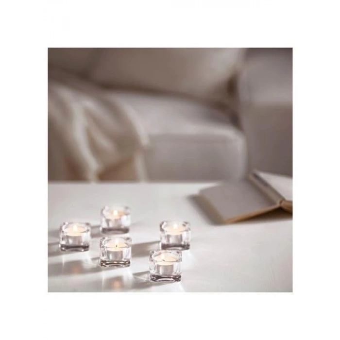 100 Adet Mini Beyaz Mum (3,8 cm)