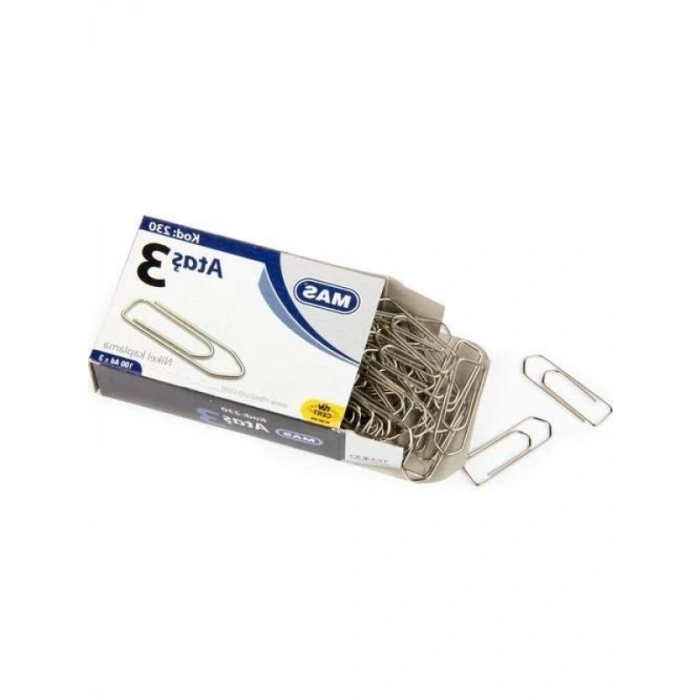 100 Adet Nikel Kaplı Ataş - No:3