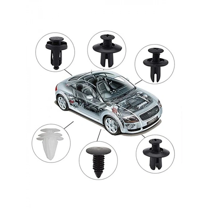 100 Adet Oto Perçin Döşeme Klipsi ile Güçlü Tutucu Çözüm