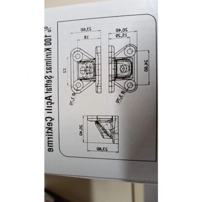 100 Adet Plastik Kelebek Bağlantı Çektirme Seti