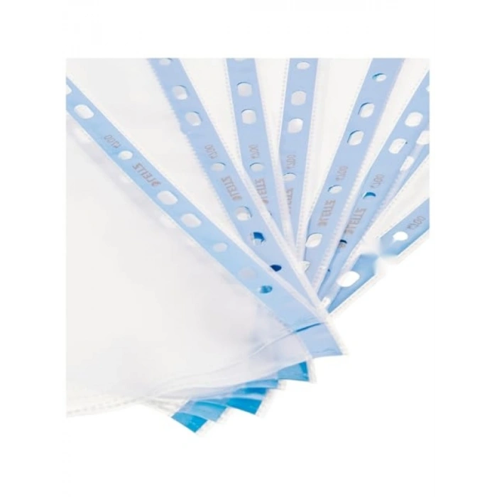 100 Adet Şeffaf Poşet Dosya Kristal