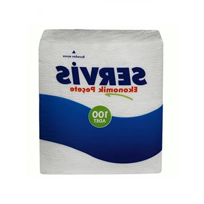 100 Adet Servis Peçetesi, Kutlamalar ve Partiler için Temiz ve Pratik Kullanım