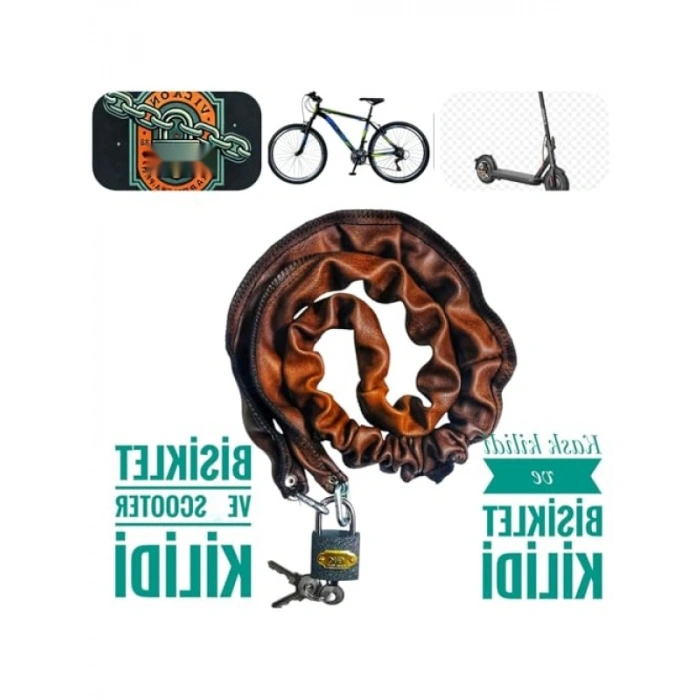 100 cm Uzunluğunda Çok Amaçlı Bisiklet ve Kask Kilidi
