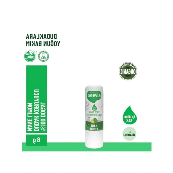%100 Doğal Nane & Limon Bitkisel Dudak Koruyucu Krem - 6 G