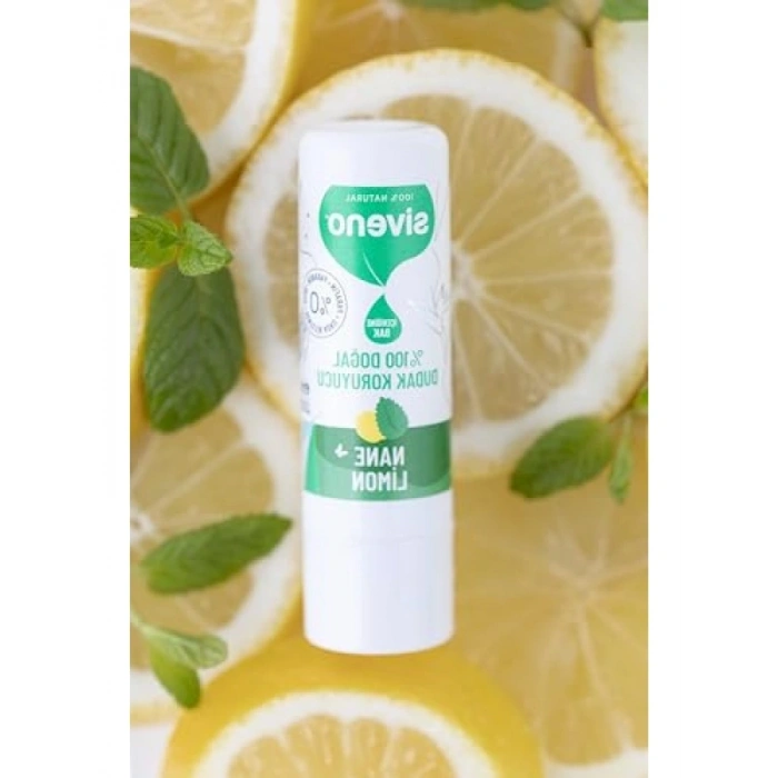 %100 Doğal Nane & Limon Bitkisel Dudak Koruyucu Krem - 6 G