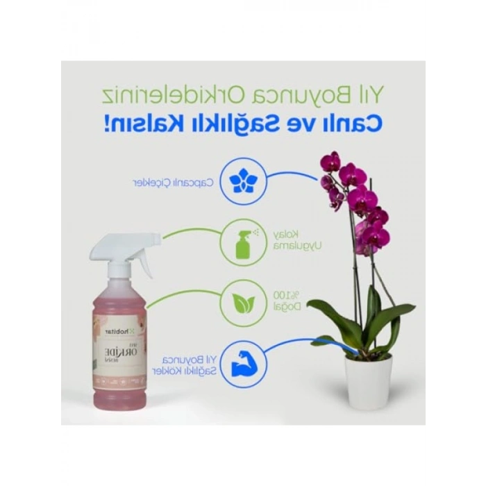 %100 Doğal Orkide Besini - Çiçeklendirici ve Köklendirici Formül (500 ml)