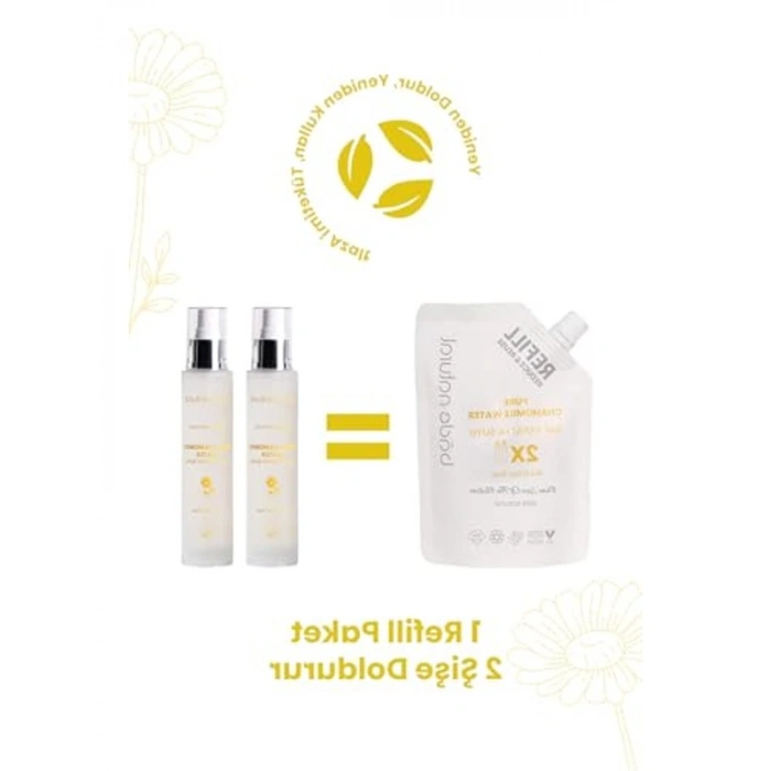 100% Doğal Papatya Suyu Saç Toniği Refill Paket 200 ml