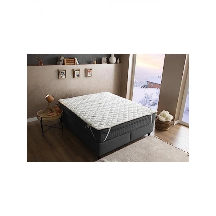 %100 Doğal Yün Yatak Koruyucu Alez, 90x200 cm