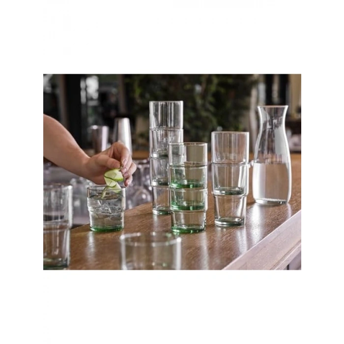 %100 Geri Dönüştürülmüş Cam 300 cc Su Bardağı - 4lü Set