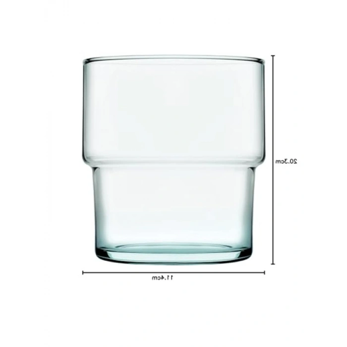 %100 Geri Dönüştürülmüş Cam 300 cc Su Bardağı - 4lü Set