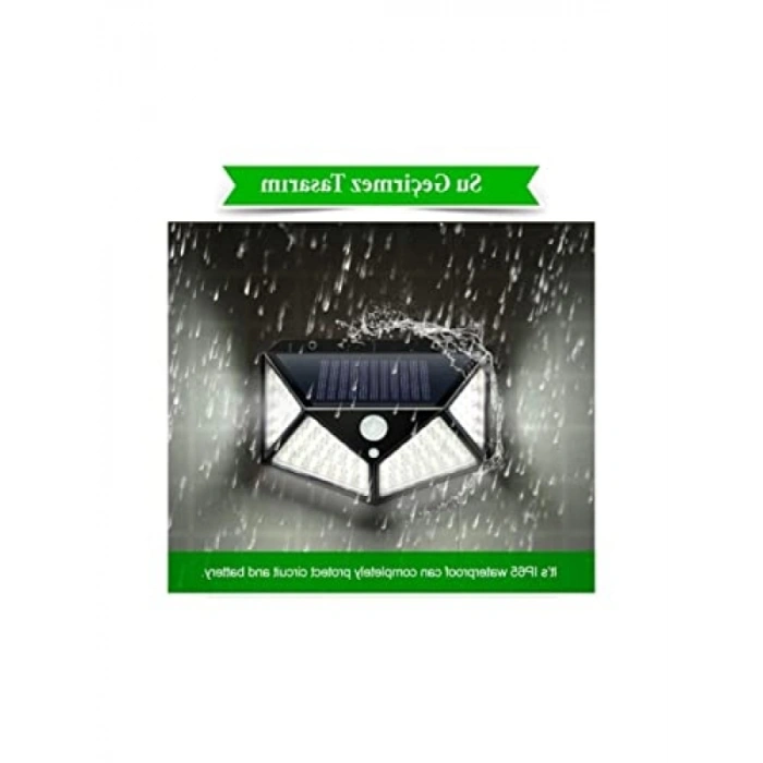 100 LED Dış Mekan Solar Aydınlatma - Hareket Sensörlü