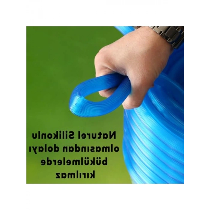 100 Metre İç Çap 1/2 Naturel Silikonlu Bahçe Su Hortumu