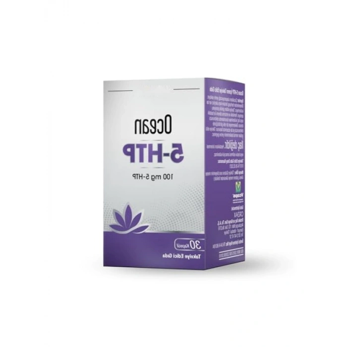 100 Mg 5-HTP Gıda Takviyesi, Vegan Kapsül, 30 Adet