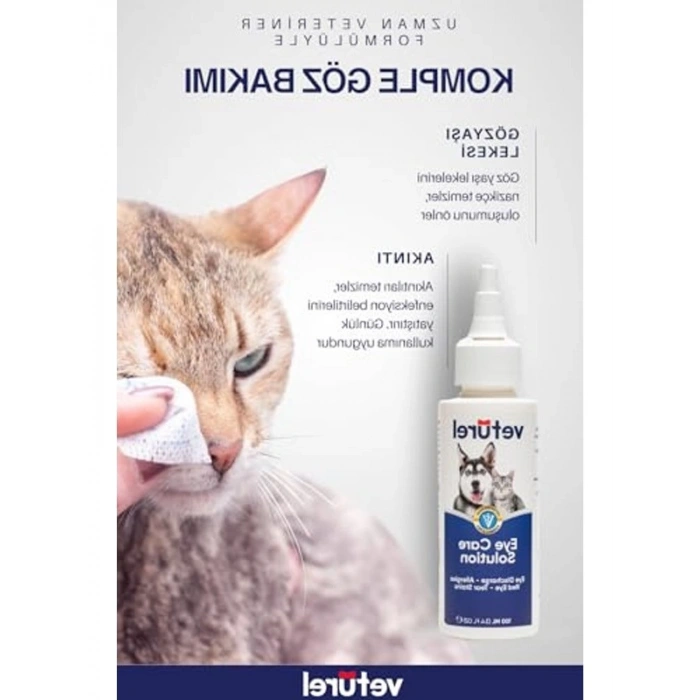 100 ml göz bakım solüsyonu, hayvanlar için
