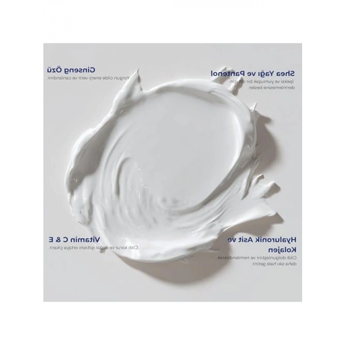 100 ml günlük bakım nemlendiricisi, ginseng ve kolajen içerir