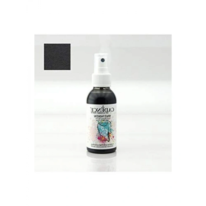 100 ml Siyah Renkli Kumaş Boyası, Sprey Şişede