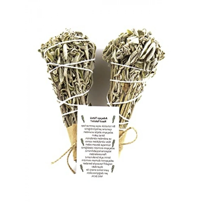 %100 Organik Adaçayı Tütsü Seti - 2 Adet