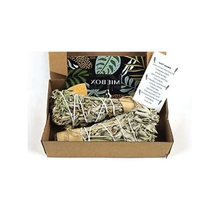 %100 Organik Adaçayı Tütsü Seti - 2 Adet