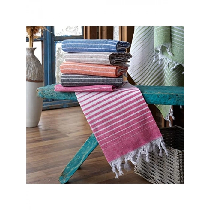 %100 Pamuk 100x170 cm Peştemal - Pembe