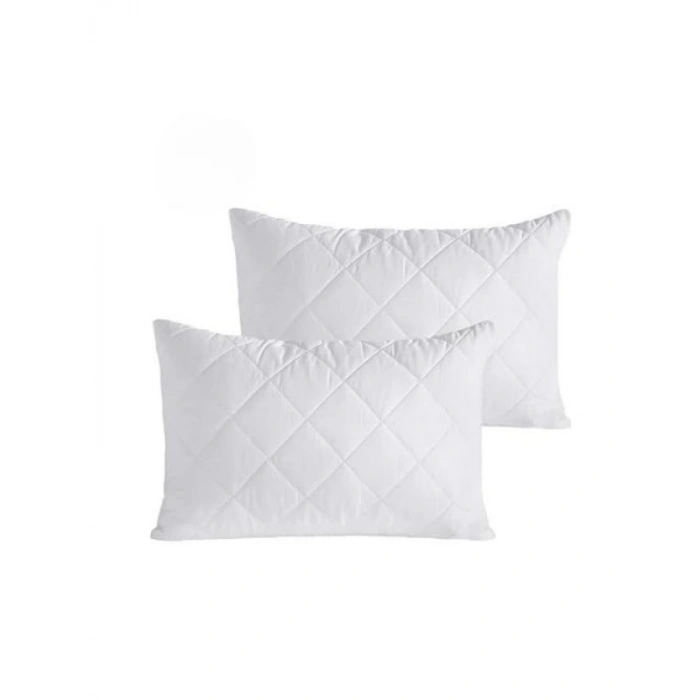%100 Pamuk Alez Kapitone Yastık Koruyucu - 50x70 cm, 2li Set