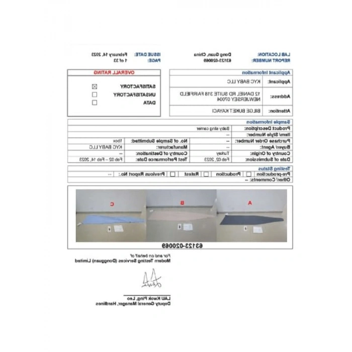 %100 Pamuk Bebek Sling Kanguru - Esnek Wrap Sling