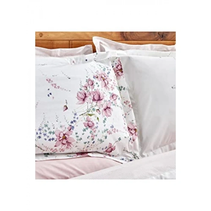 %100 Pamuk Çift Kişilik Nevresim Takımı - Pembe