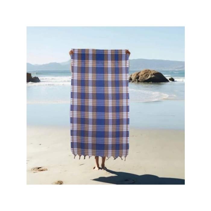 %100 Pamuk Hamam Peştemali, 80x160 cm, Mavi