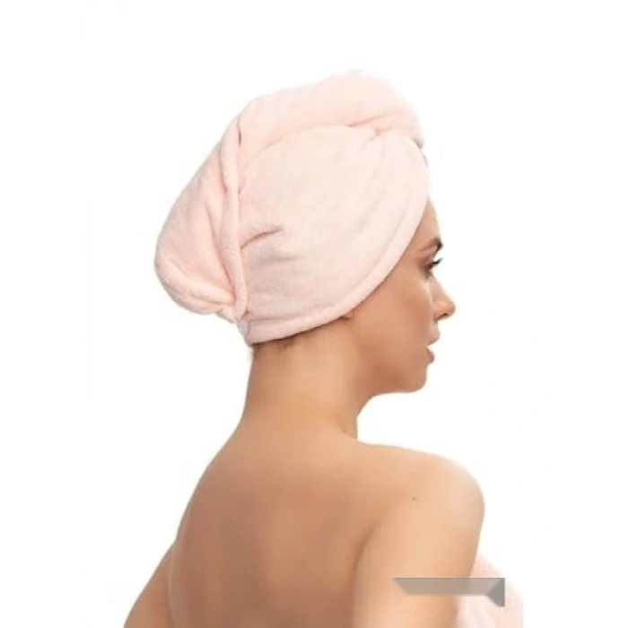 %100 Pamuk Havlu Bone - Saç Kurutma ve Duş İçin