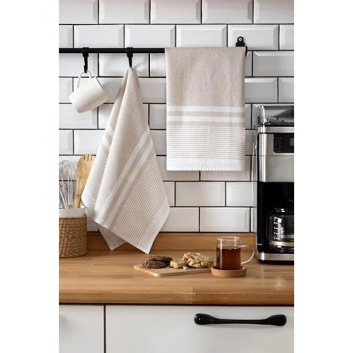 %100 Pamuk Mutfak Kurulama Bezi, 2li Set, 45x60 cm