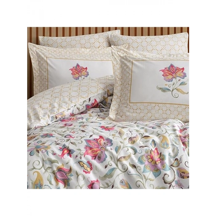 %100 Pamuklu Çift Kişilik Nevresim Takımı, Yeşil