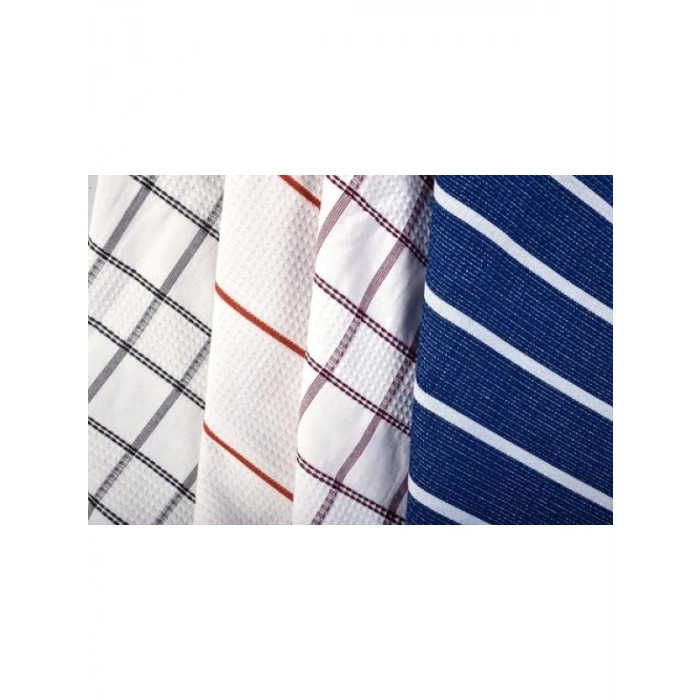 %100 Pamuklu Mutfak Aşçı Havlusu, 4lü Set, 50 x 79 cm