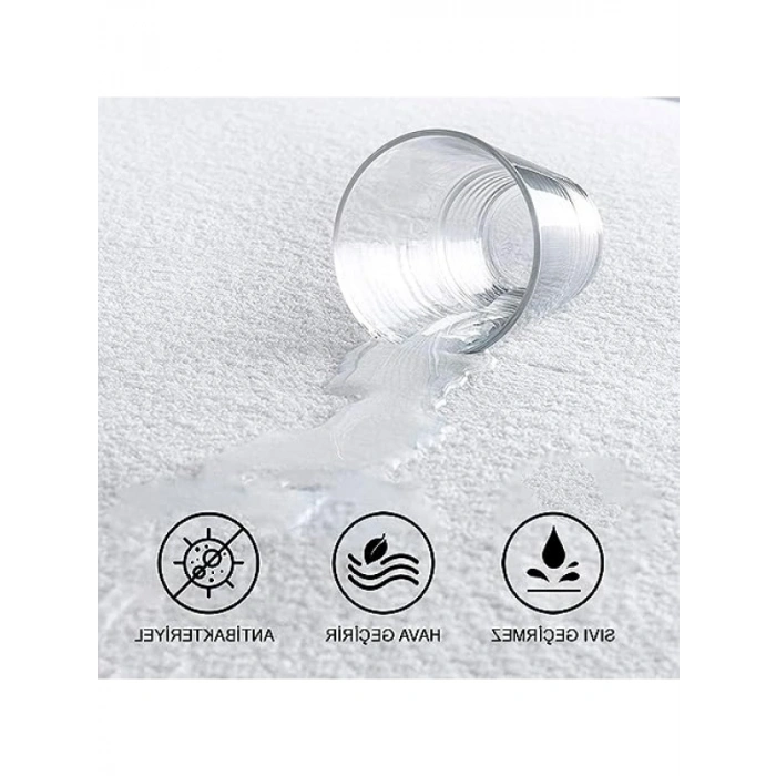 %100 Pamuklu, Sıvı Geçirmez Bebek Alezi (60 x 120 cm)