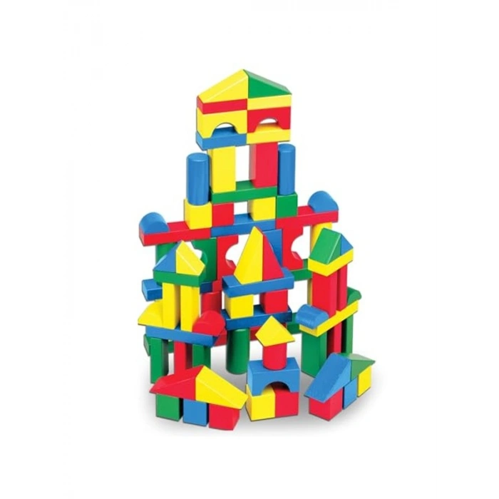 100 Parça Ahşap Blok Seti, Eğitici Oyun