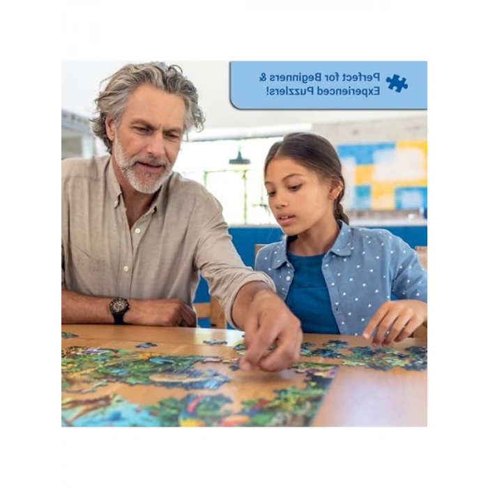 100 Parça Canlı Renkli Köpek Çetesi Puzzle