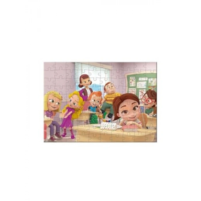 100 Parça Eğitici Renkli Puzzle