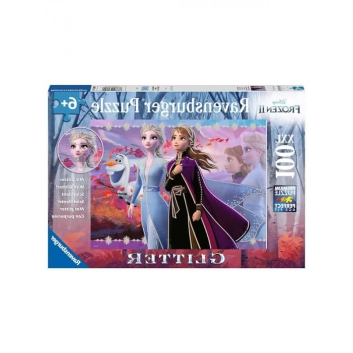 100 Parça Frozen 2 Temalı Puzzle, Eğlenceli Yapboz