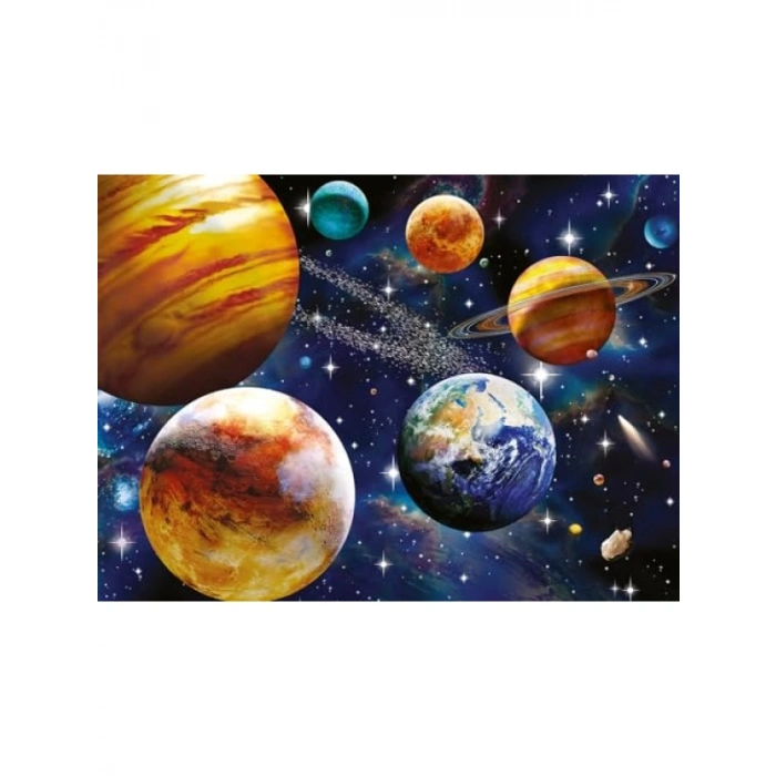 100 Parça Renkli Uzay Temalı Puzzle