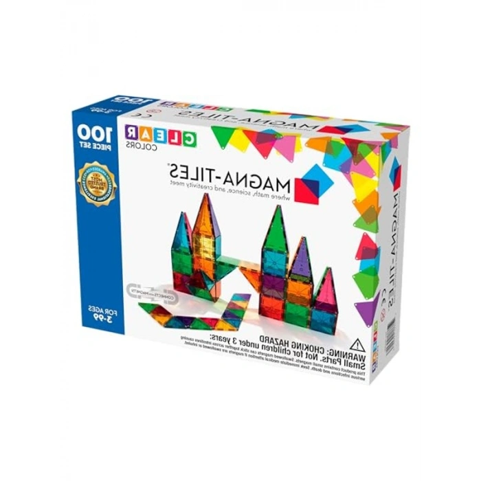 100 Parça Şeffaf Renkli Puzzle, Eğlenceli Oyun Deneyimi için