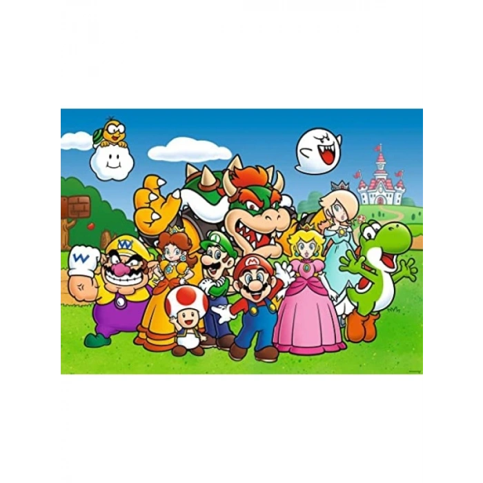 100 Parça Süper Renkli Puzzle - Eğlenceli Görsel Tasarım