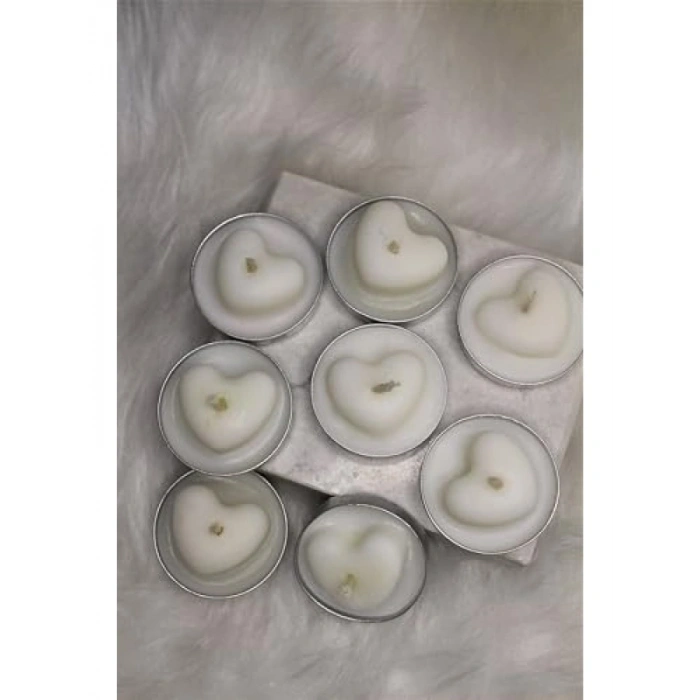 %100 Soya Wax Tealight Mum 8li Set