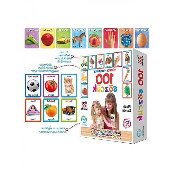 100 Sözcük İçeren Renkli Eğitim Oyunu