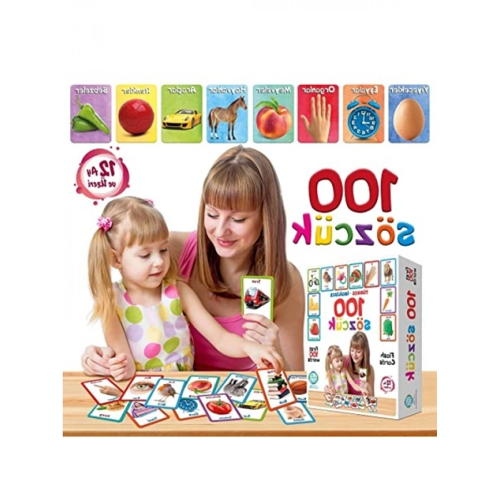 100 Sözcük İçeren Renkli Eğitim Oyunu