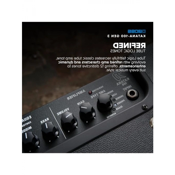 100 Watt gücünde 12 inç hoparlörlü combo amplifikatör