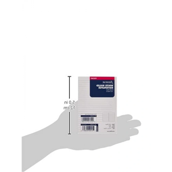 100 Yapraklı Çizgili Not Kağıdı - Beyaz, Pocket Boyut